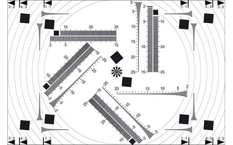 TE252-Q ISO 12233 CIPA分辨率恰圖