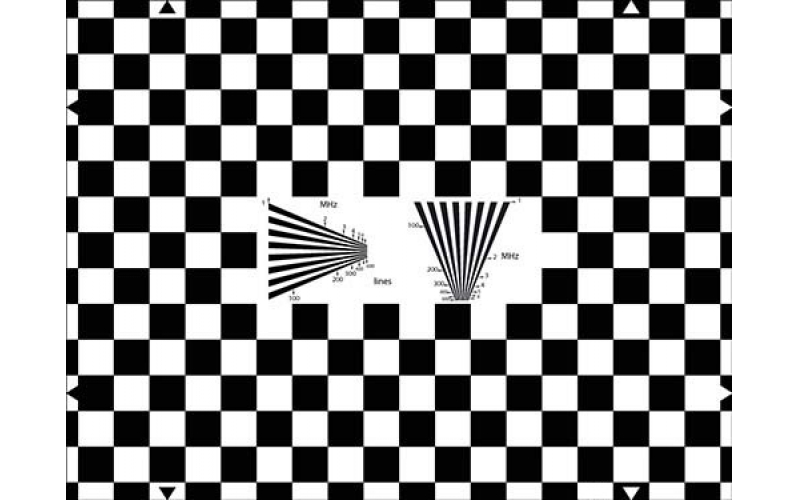 TE102-Q  畸變、分辨率棋盤格Chart圖
